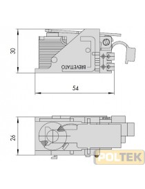 BOBINA REGOLABILE 12V DX PER ELETTROSERRATURE CISA