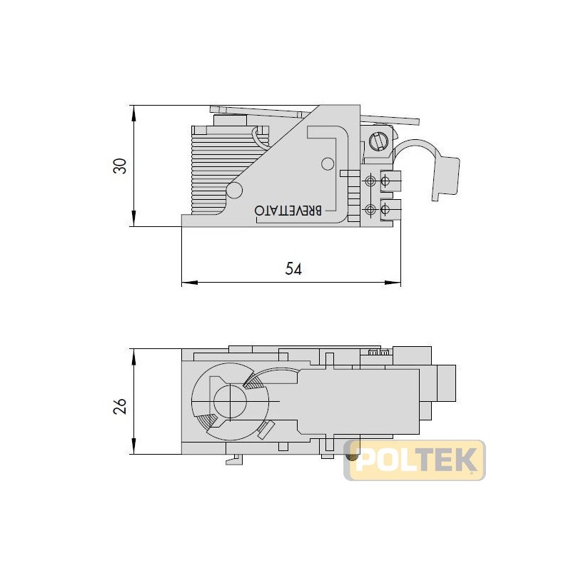 BOBINA REGOLABILE 12V DX PER ELETTROSERRATURE CISA