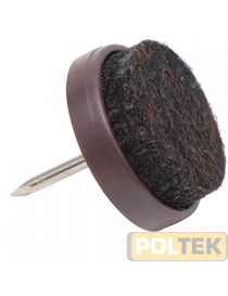 SCIVOLO CON FELTRO E CHIODO MARRONE d.20 (PZ.8)