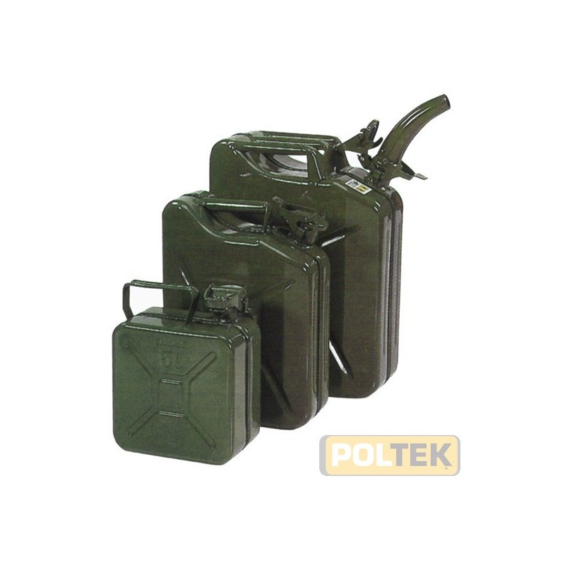 Taniche in acciaio per carburante. Trattamento anticorrosivo interno. Verniciatura epossidica su tutta la superficie esterna. Ta