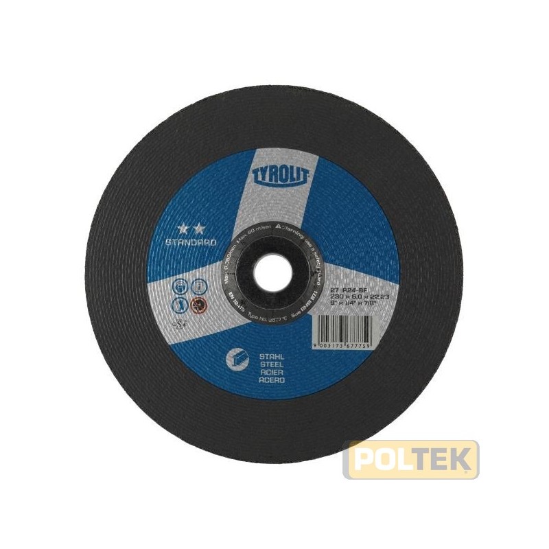 DISCHI TYROLIT SBAVO FERRO * d. 230x6