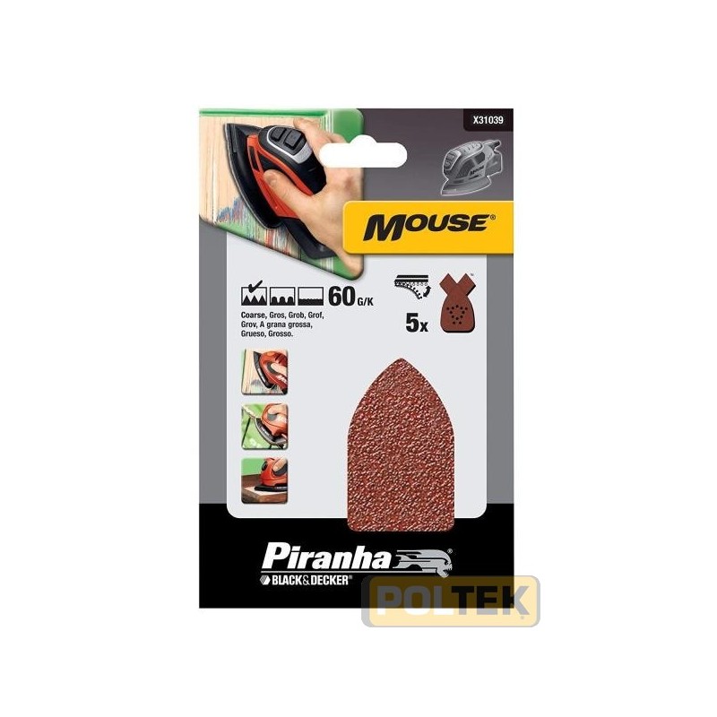 Per levigatrice BLACK&DECKER MOUSE.