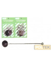 TAPPO GOMMA C/CATENELLA IN BUSTA d. 47