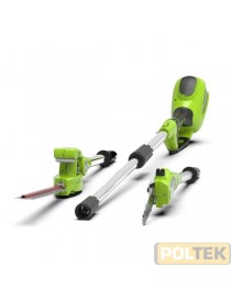 GREENWORKS 40V POTATORE + TOSASIEPI GD40PSHK2x 2Ah