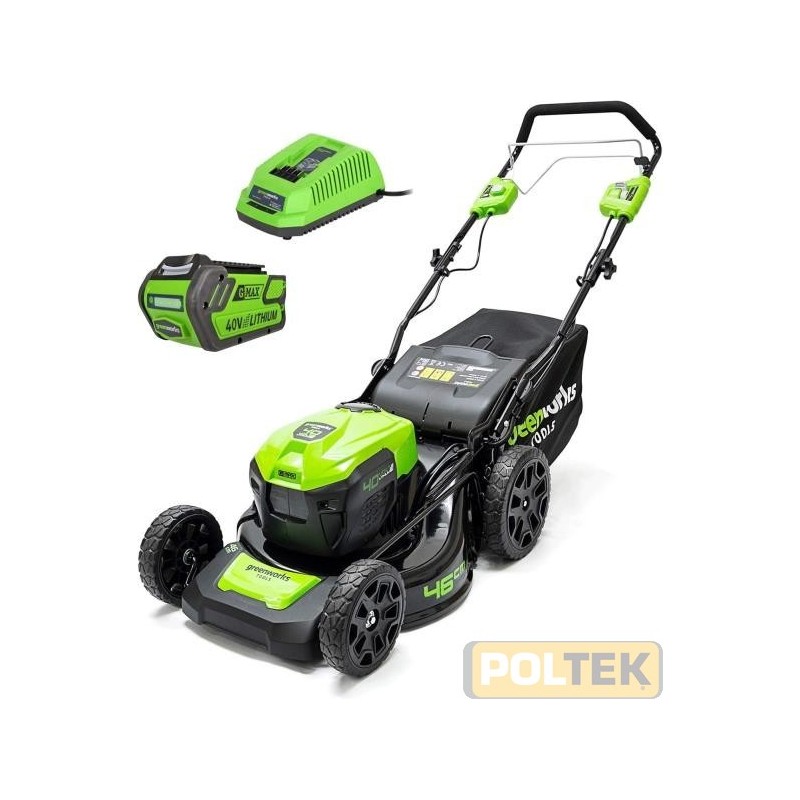 Questo tosaerba da 40 V è semovente, potente e versatile ha una velocità variabile progettata per una maggiore comodità di ch