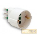 ADATTATORE FME SCHUKO 2P+T 16A