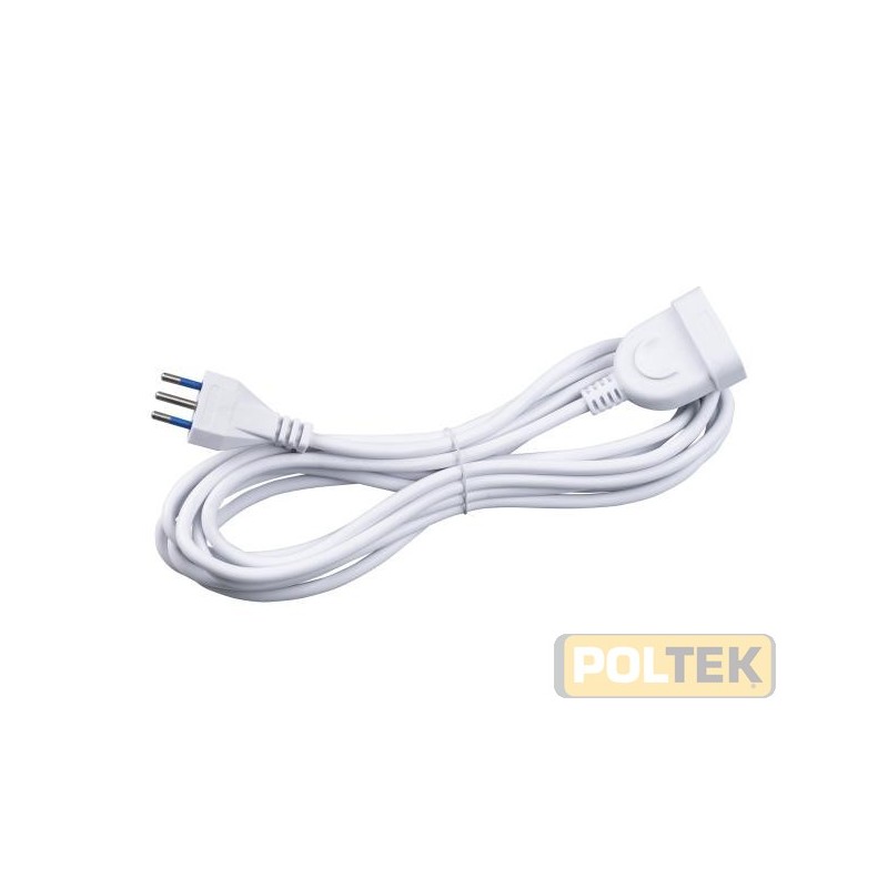 Costruito in riferimento alle norme CEI 23 - 16 e CEI 20 - 20. Spina pressofusa con spinotti allineati a pettine in ottone niche