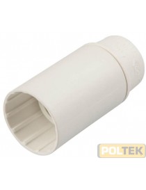 PORTA LAMPADA LISCIA BIANCA E27