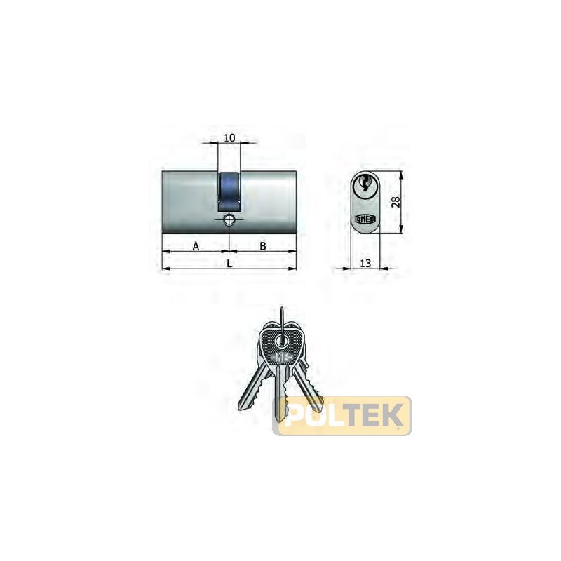 CARATTERISTICHE COSTRUTTIVE: Corpo in ottone nichel satinato - Cilindretti in ottone nichelato - Perni e controperni in ottone -