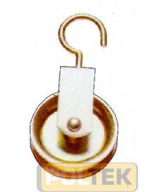 CARRUCOLA X STENDIPANNI ACCIAIO TROP. C/G d. 50