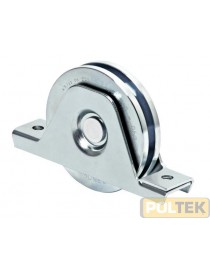 Ruota con supporto interno e gola V, 1 cuscinetto.