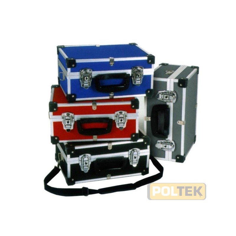 Valigetta in alluminio con bordo arrotondato e rinforzato. Dimensioni cm. 32x23x15,5.