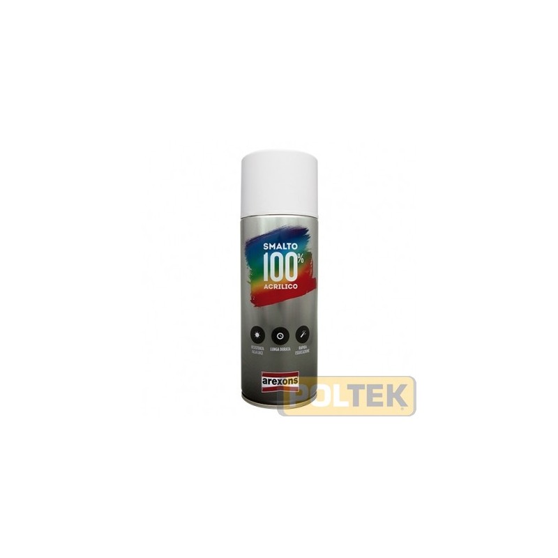 Smalto spray 100% Acrilico a rapida essiccazione di impiego universale, per garantire una perfetta finitura, durata e resistenza