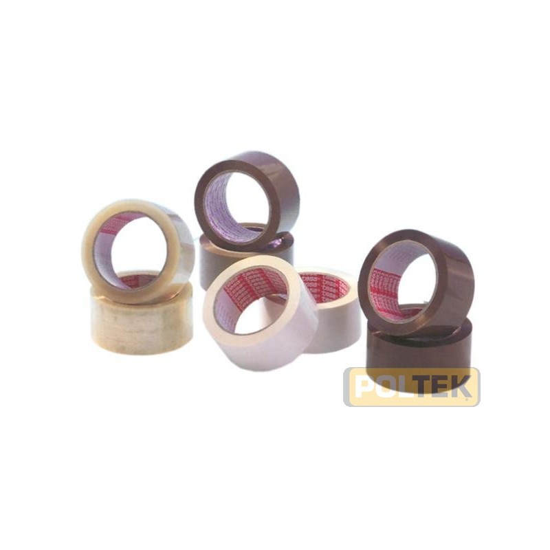 Nastro da imballo con supporto in PVC e adesivo in gomma naturale a svolgimento silenzioso. Nastro versatile ideale per applicaz