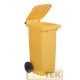BIDONE IMMONDIZIA lt 120 mm 480x550x935 GIALLO