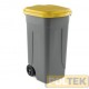 BIDONE IMMONDIZIA lt 100 mm 490x550x850 GRIGIO/BLU