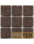 FELTRINO ADESIVO MARRONE mm 25x25 (bl. pz.8)