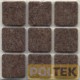 FELTRINO ADESIVO MARRONE mm 30x30 (bl. pz.6)