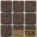 FELTRINO ADESIVO MARRONE mm 40x40 (bl. pz.2)