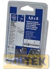 RIVETTO ALLUMINIO BLISTER TESTA LARGA 4,8x16 K14 (bl. pz.50)