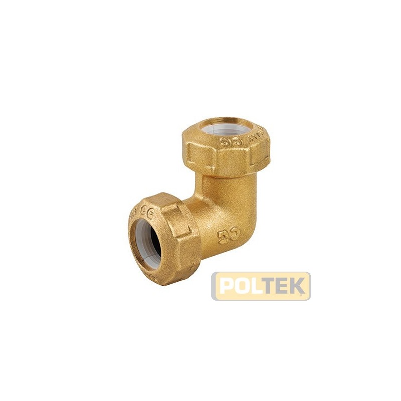 Raccordo in ottone Made in Italy per tubi in polietilene con anello in resina poliacetalica.