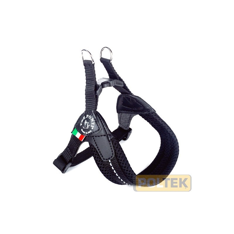 Il mix perfetto e brevettato di originalità, qualità ed ergonomia concentrati in una pettorina per cani semplice da indossare 