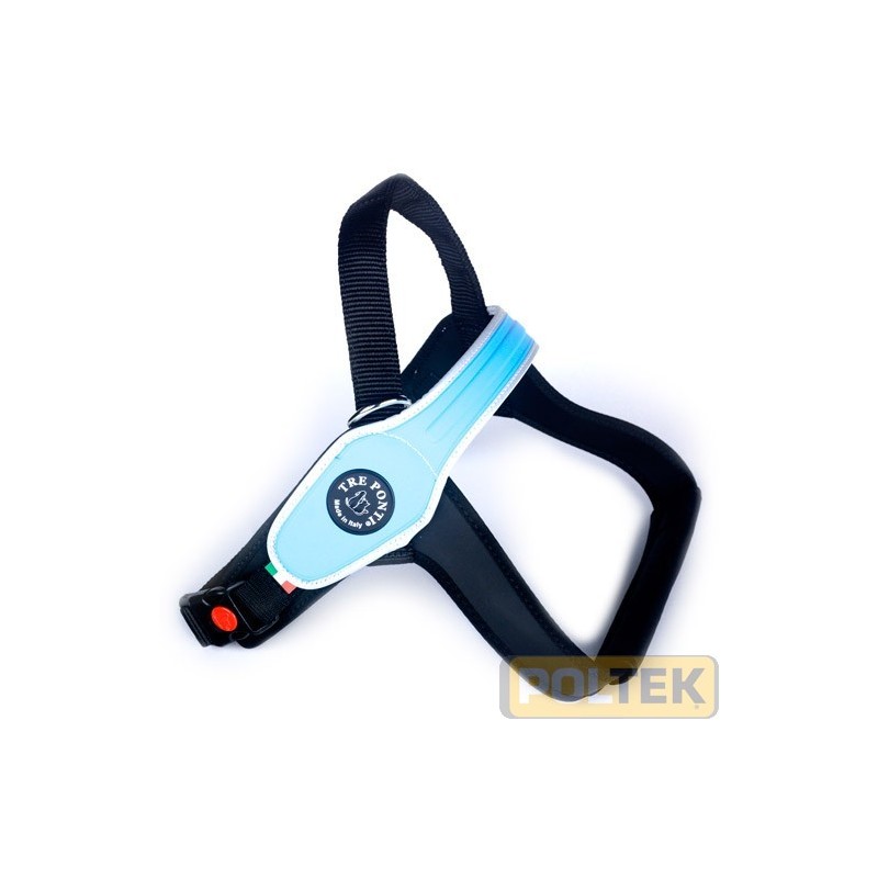 TRE PONTI PETTORINA DORSALE BORDO RIFRAN. AZZURRO tg. XL