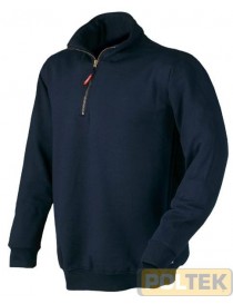 FELPA ISSA MEZZA ZIP VERENA BLU tg. L