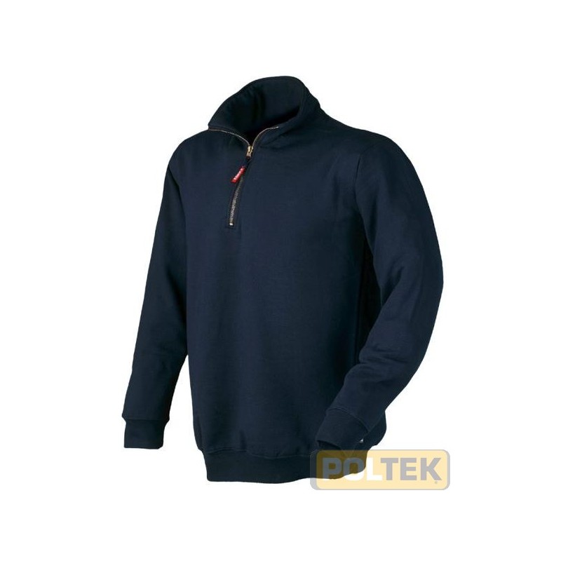 FELPA ISSA MEZZA ZIP VERENA BLU tg. XXL