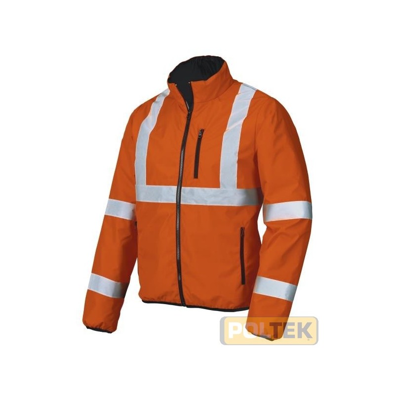 BOMBER ISSA ALTA V. ARANCIO/BLU REVERSIBILE EN471 tg. L