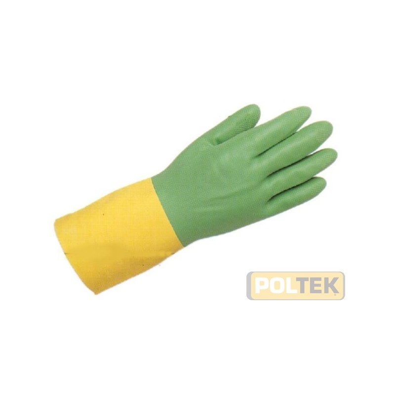 Mescola lattice-neoprene per una protezione ad una vasta gamma di sostanze chimiche. Alta resistenza a sali, detergenti e cheton