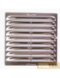 GRIGLIA AERAZIONE INOX QUADRATA mm 230x230