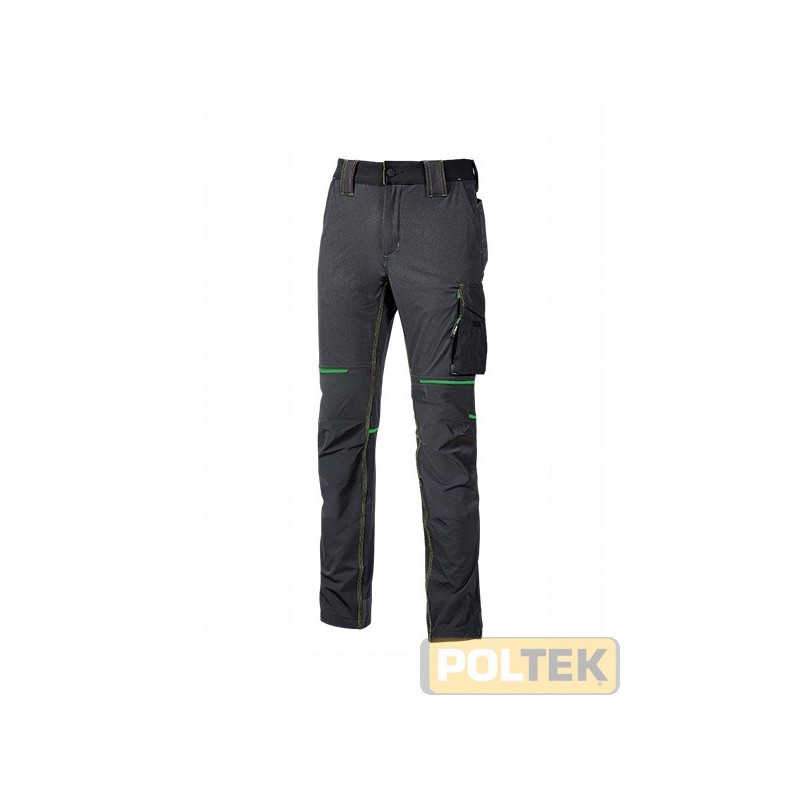 Pantalone in tessuto U-4 (U-Power 4 way stretch) molto comodo, resistente, morbido sulla pelle, idrorepellente, traspirante e as
