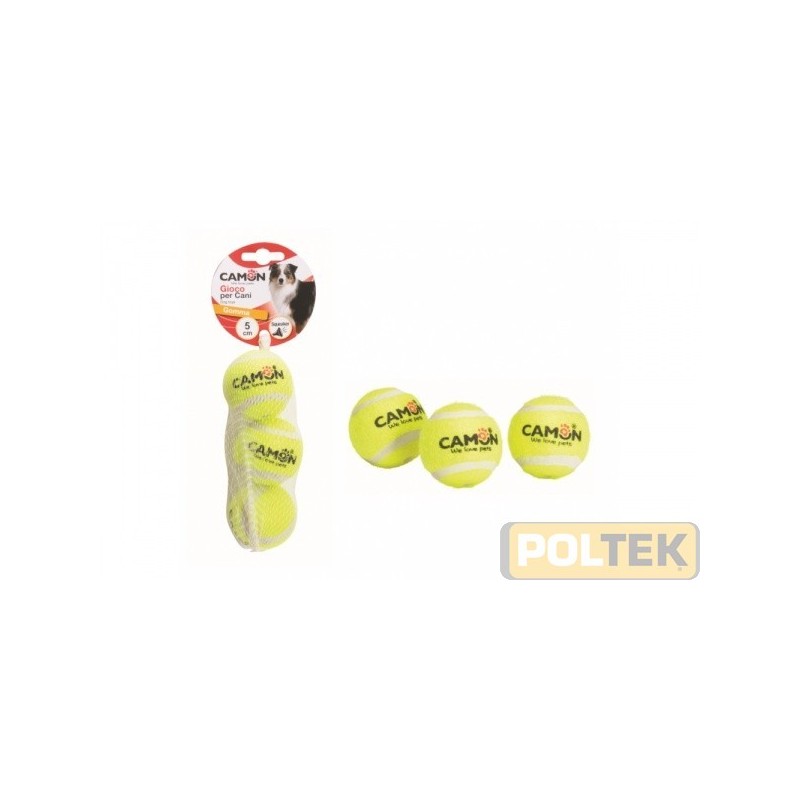 Divertenti e colorate palle da tennis sonore grazie allo squeaker interno.