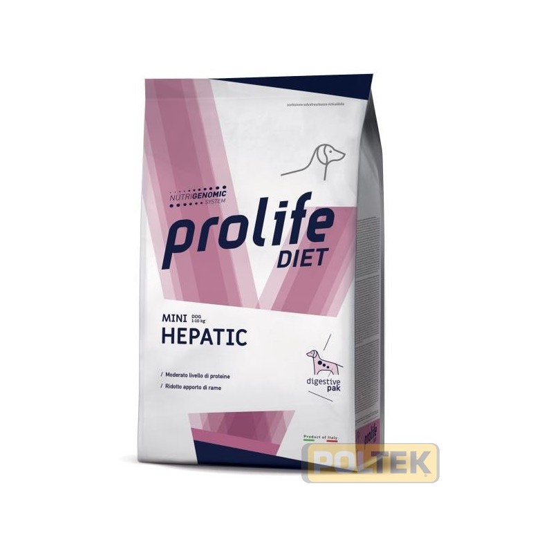 Alimento completo dietetico per il cane adulto di piccola taglia formulato per il supporto alla funzione epatica in caso di insu