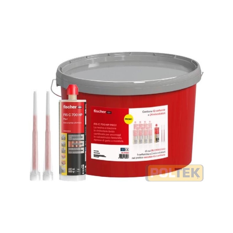 FISCHER CARTUCCIA CHIMICA FIS C 700 HP PRO.1 ml 410 SECCHIO