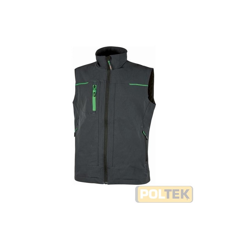 Gilet in tessuto U-4 (U-Power 4 way stretch) molto comodo, resistente, morbido sulla pelle, idrorepellente, traspirante e asciug