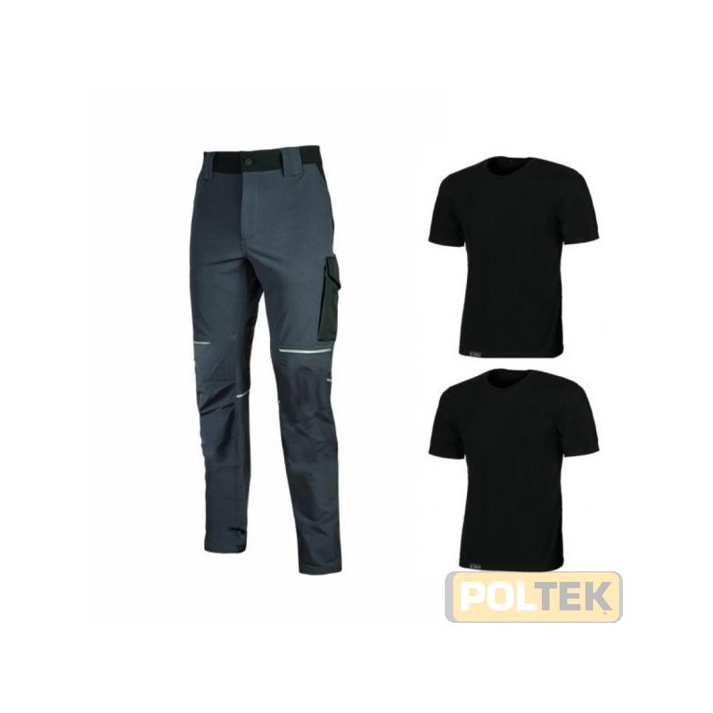 Pantalone in tessuto U-4 (U-Power 4 way stretch) molto comodo, resistente, morbido sulla pelle, idrorepellente, traspirante e as