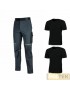 KIT PANTALONE U-POWER WORLD ASPHALT GREY+ 2 T-SHIRT