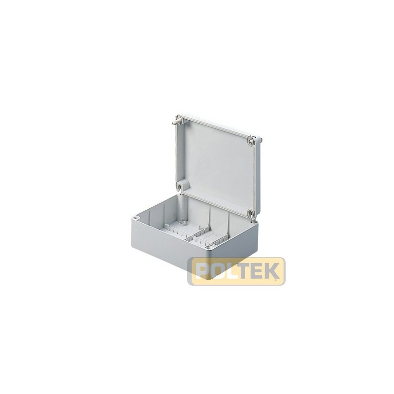 Scatola stagna IP56 a parete liscia con coperchio con viti in acciaio.