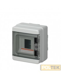 CENTRALINI PARETE CON PORTA IP40 GRIGIO 12 MODULI