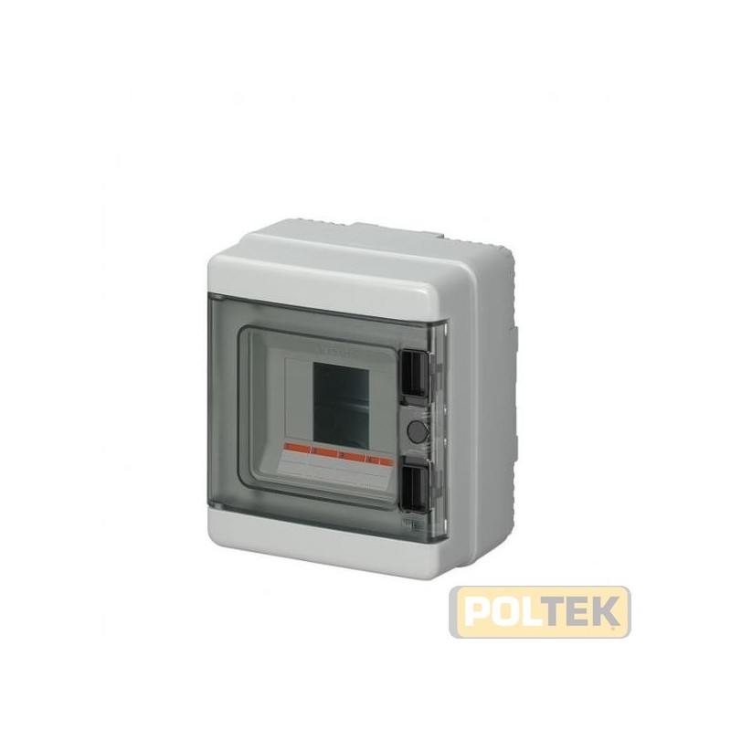CENTRALINI PARETE CON PORTA IP40 GRIGIO 8 MODULI