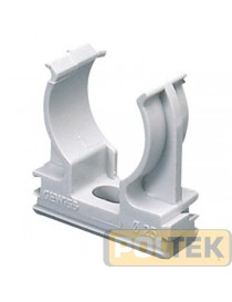 Per il fissaggio di canaline e tubi in PVC.