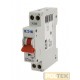 Interruttore magnetotermico 16 A 1P+N 230 V~, potere di interruzione 4,5 KA, ingombro 1 modulo DIN. Colore: grigio. Adatto per p