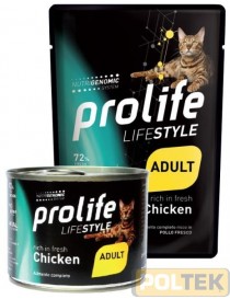 PROLIFE GATTO BUSTA 85g LIFE STYLE ADULT POLLO
