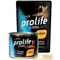 PROLIFE GATTO BUSTA 85g STERILISED GRAIN FREE TACCHINO E OCA