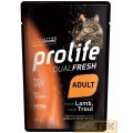 PROLIFE GATTO BUSTA 85g DUAL FRESH AGNELLO E TROTA