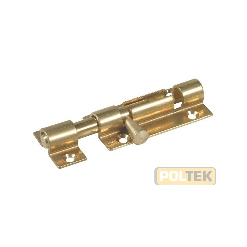 Catenaccio verticale tondo in ottone lucido trafilato.