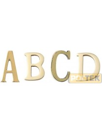 LETTERA OTTONE CON PIOLI "A" mm 50