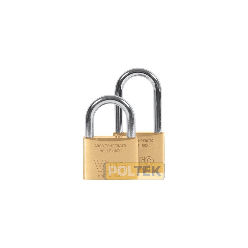 LUCCHETTO OTTONE ByVIRO ARCO LUNGO mm 40 arco mm 64